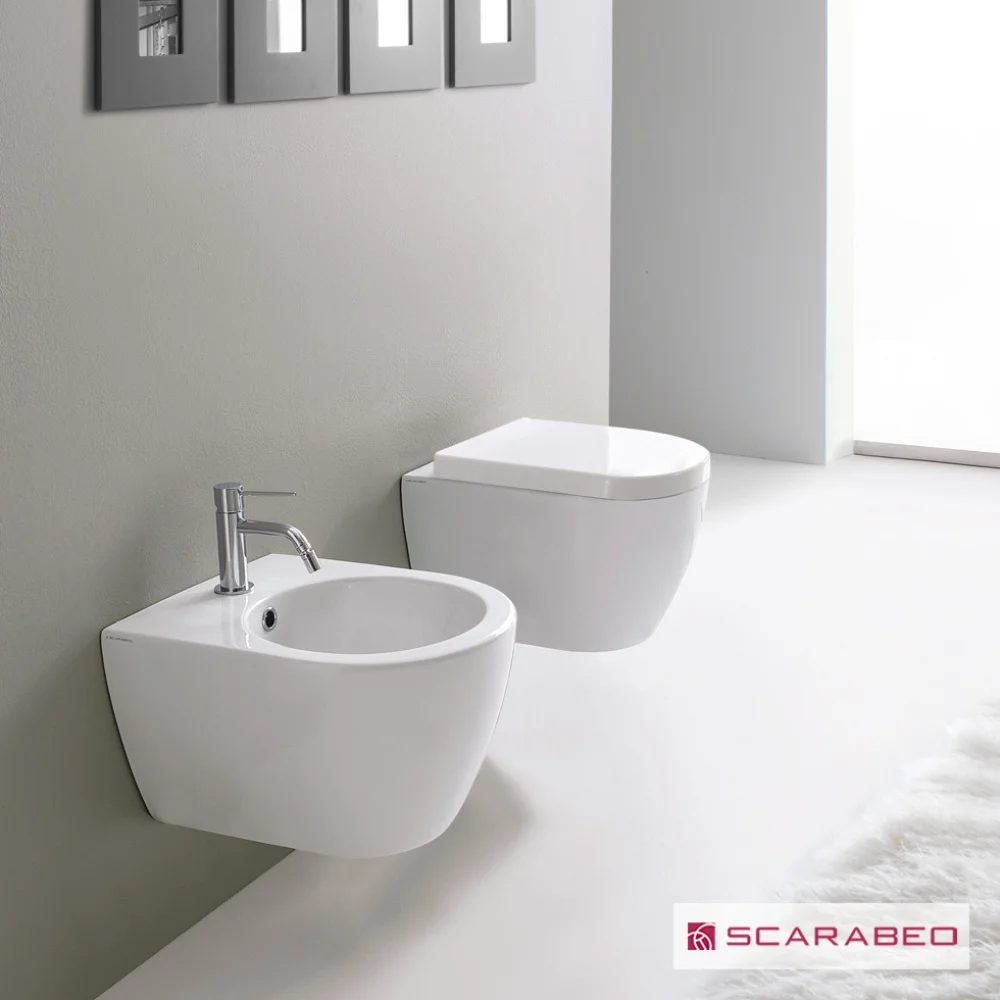 Φωτογραφία προϊόντος: Scarabeo Moon CleanFlush® 552400 45cm Kρεμαστή Λεκάνη Τουαλέτας Με Κάλυμμα Βακελίτη