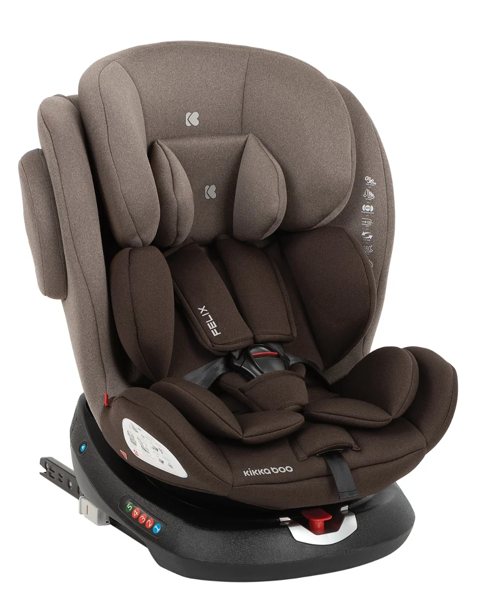 Φωτογραφία προϊόντος: Kikka Boo - Car Seat 0-1-2-3 (0-36 kg) Felix ISOFIX Brown - 31002070044