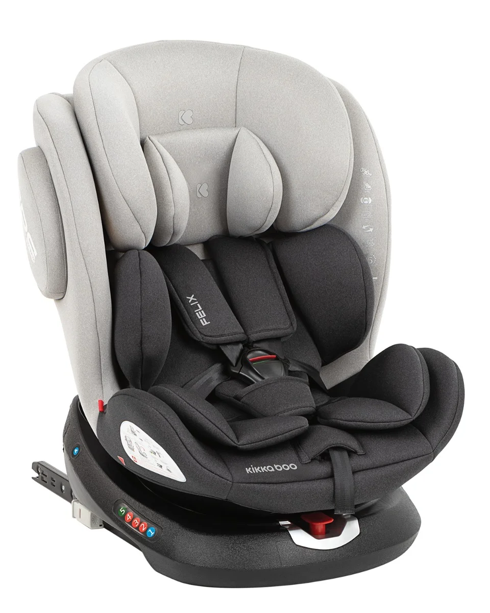 Φωτογραφία προϊόντος: Kikka Boo - Car seat 0-1-2-3 (0-36 kg) Felix ISOFIX Light Grey - 31002070046