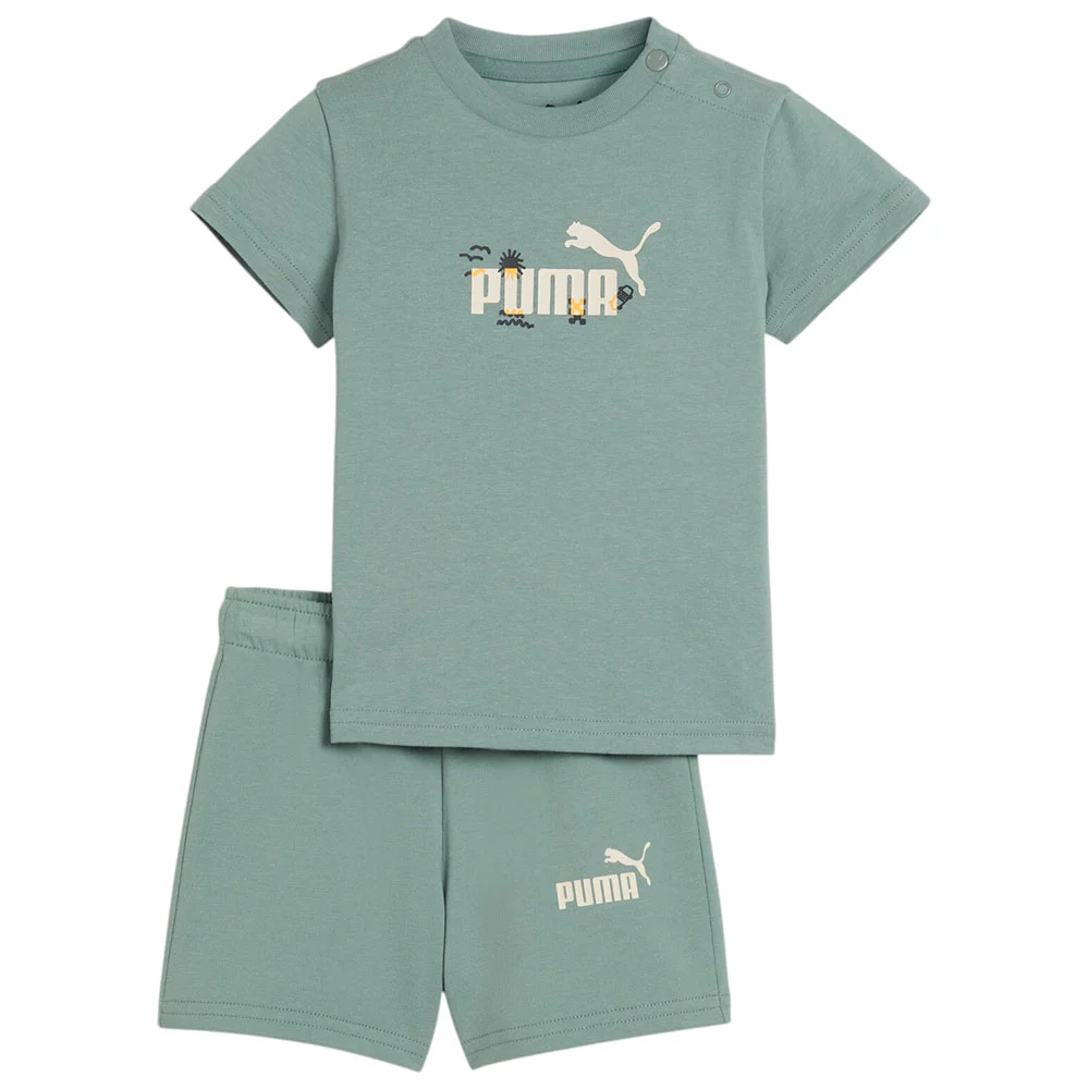 Φωτογραφία προϊόντος: PUMA JR INF MINICATS SANDY ADVENTURES Tee and Shorts Set (686286-30) ΣΕΤ ΒΡΕΦΙΚΟ