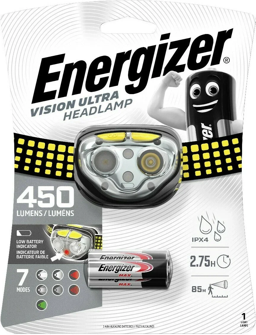 Φωτογραφία προϊόντος: Energizer Vision Ultra 450lm Φακός Κεφαλής LED Αδιάβροχος IPX4