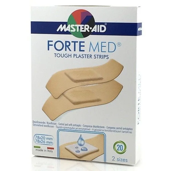Φωτογραφία προϊόντος: MASTER AID Forte Med 20 strip Στενά-Φαρδιά
