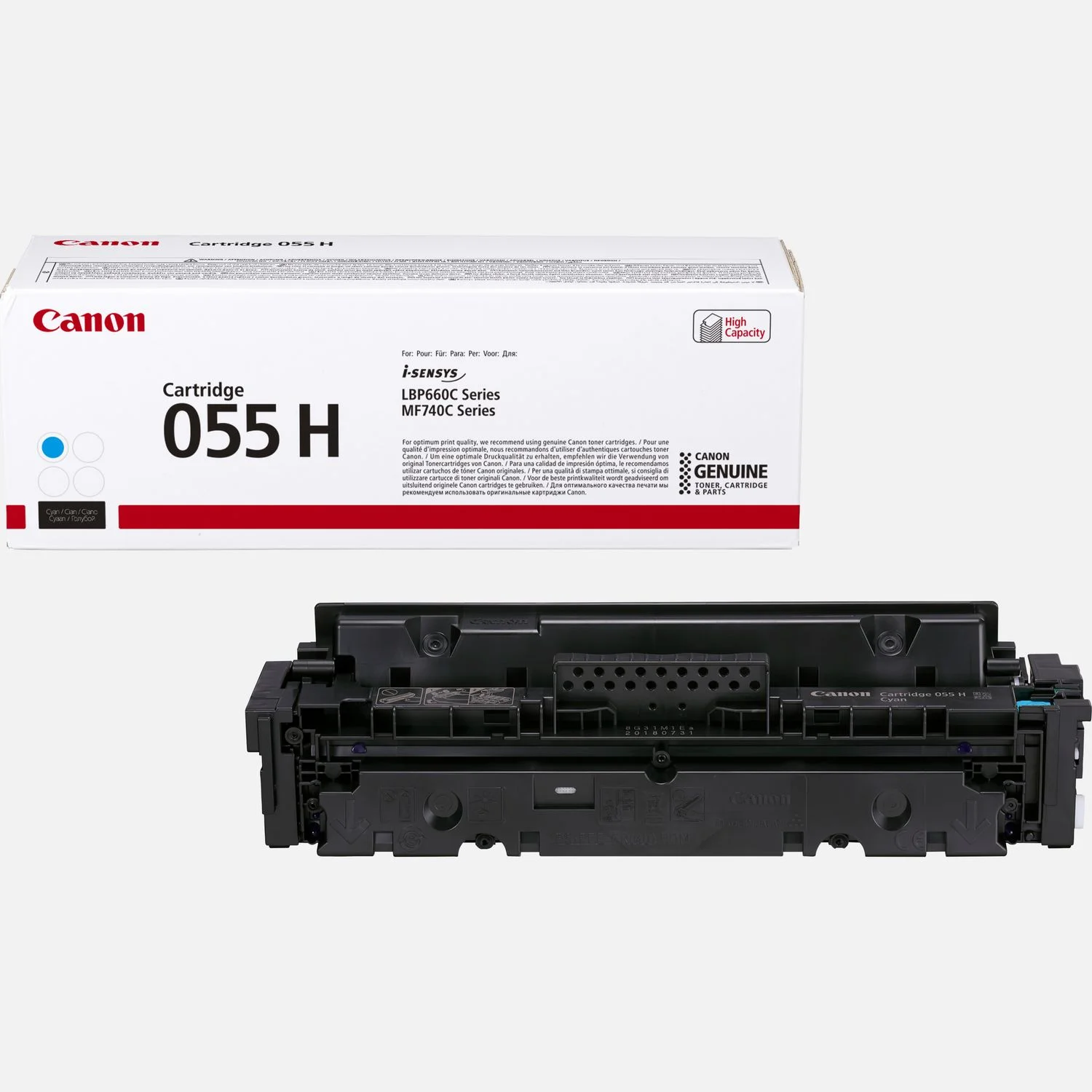 Φωτογραφία προϊόντος: CANON Toner Cartridge high Cyan 055H (5.9k)