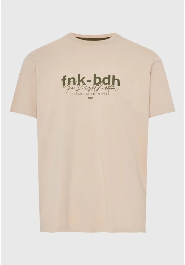 Φωτογραφία προϊόντος: FUNKY BUDDHA Ανδρικό t-shirt με τύπωμα από οργανικό βαμβάκι, ,
