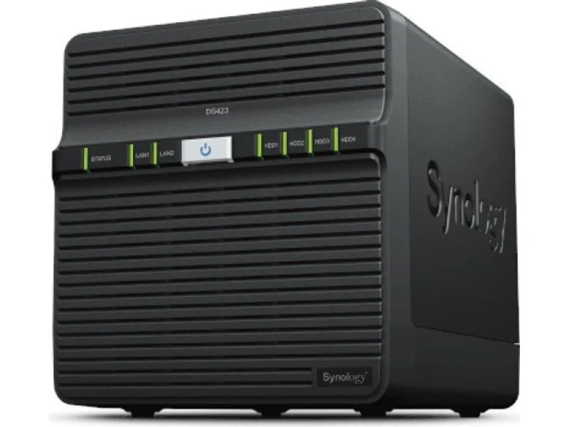 Φωτογραφία προϊόντος: Synology DiskStation DS423 NAS Tower με 4 θέσεις για HDD/SSD και 2 θύρες Ethernet 4711174724918