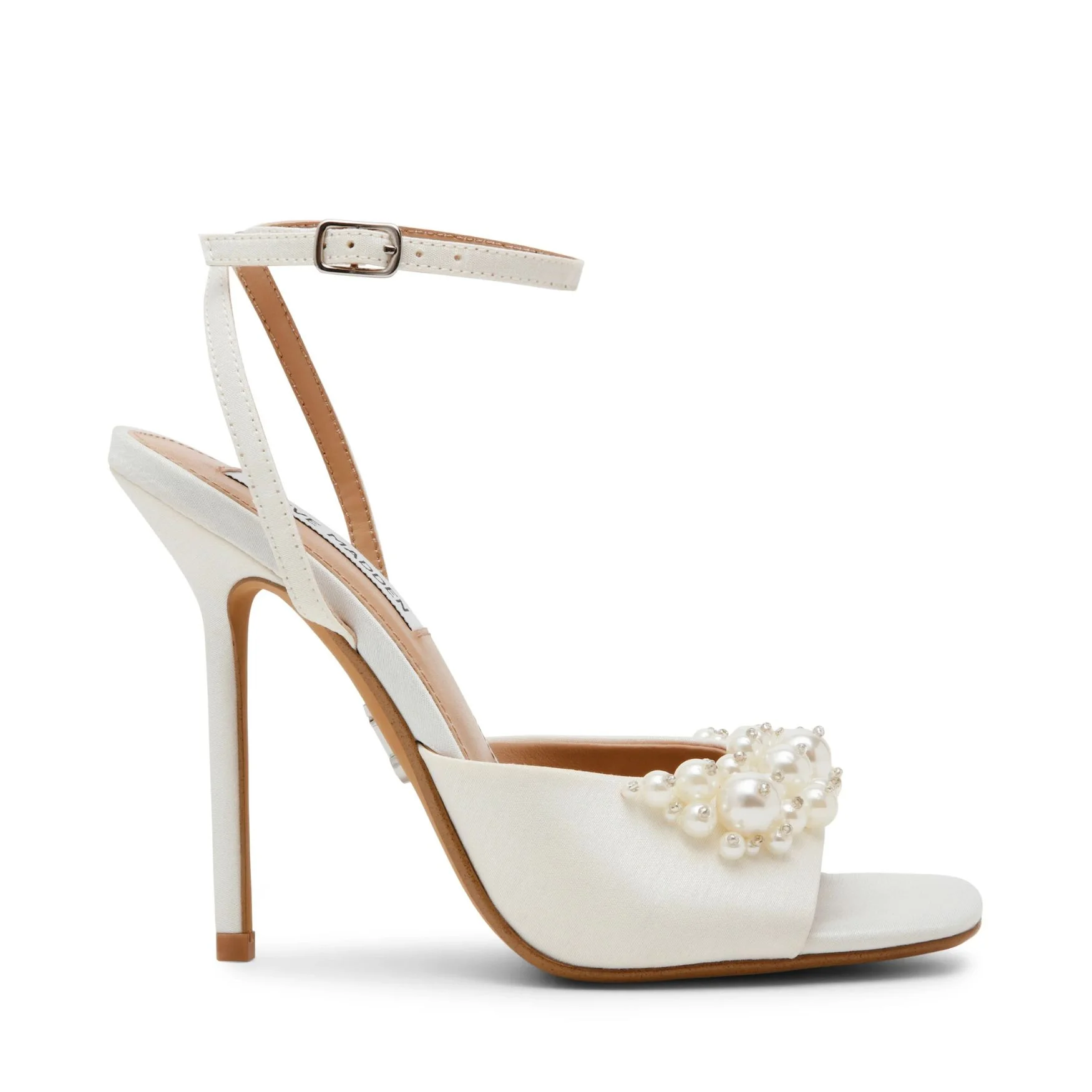 Φωτογραφία προϊόντος: Steve Madden Atheria Πέδιλο Γυναικείο 04003 Ivory Satin 11003669-985