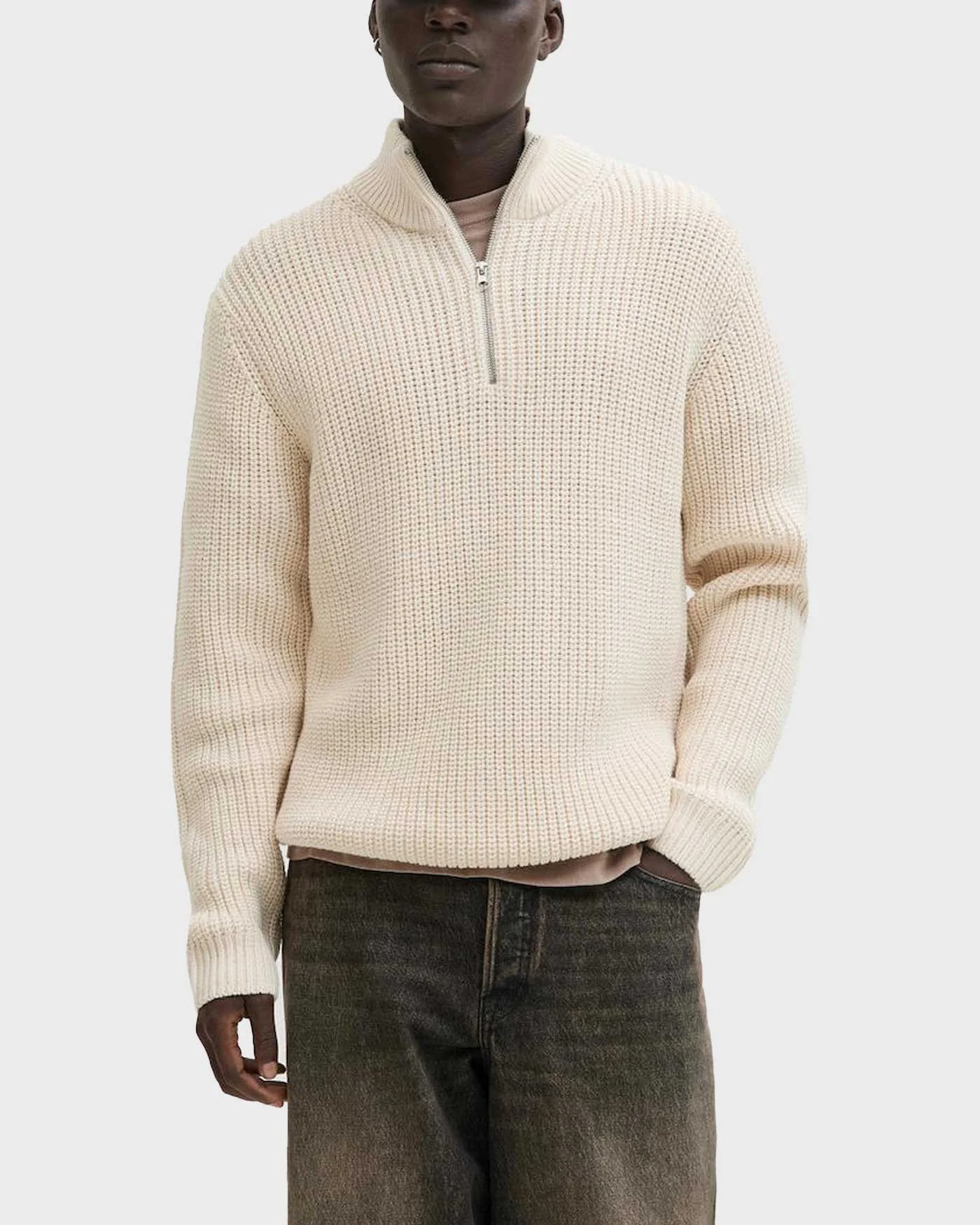 Φωτογραφία προϊόντος: JACK & JONES JORBLEECKER ΑΝΔΡΙΚΟ ΠΟΥΛΟΒΕΡ HALF-ZIP - 12290085 ΜΠΕΖ