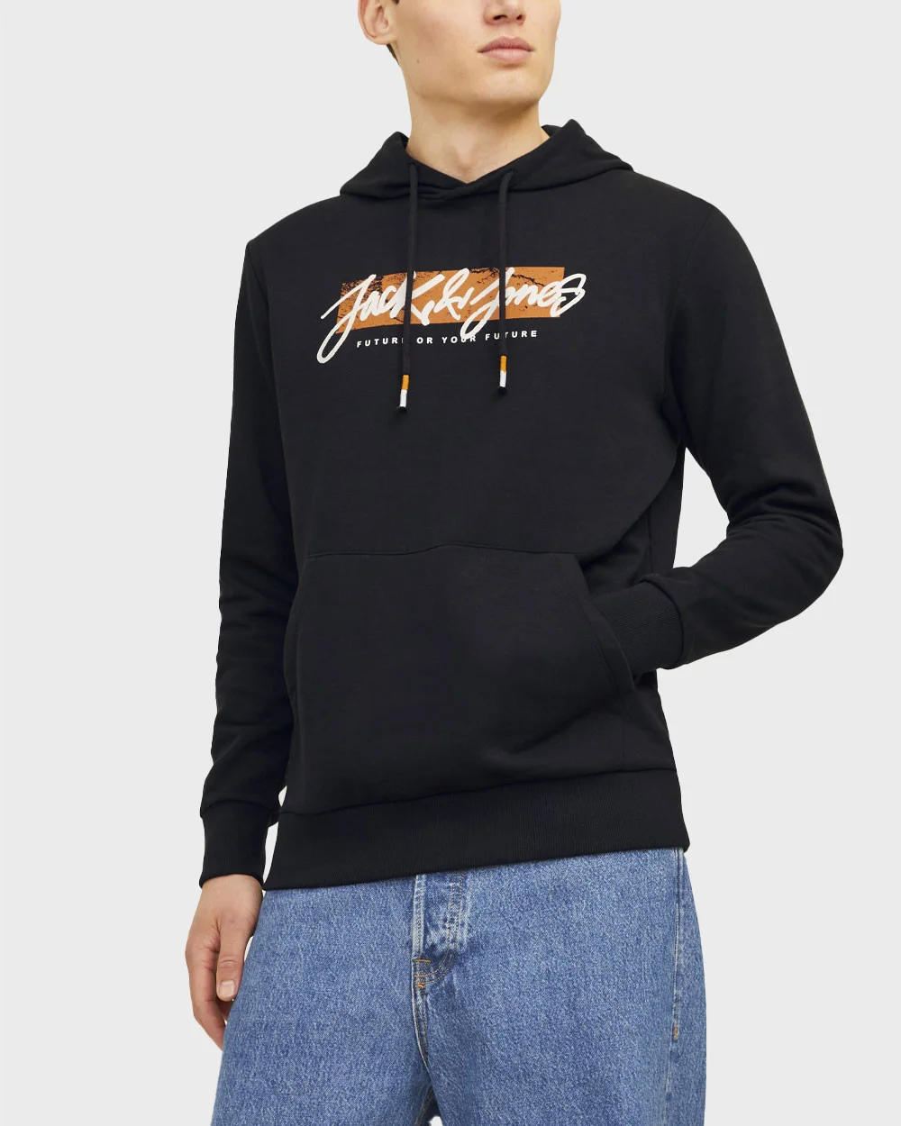 Φωτογραφία προϊόντος: JACK & JONES ΑΝΔΡΙΚΟ ΦΟΥΤΕΡ ΜΕ ΚΟΥΚΟΥΛΑ - 12256807 ΜΑΥΡΟ