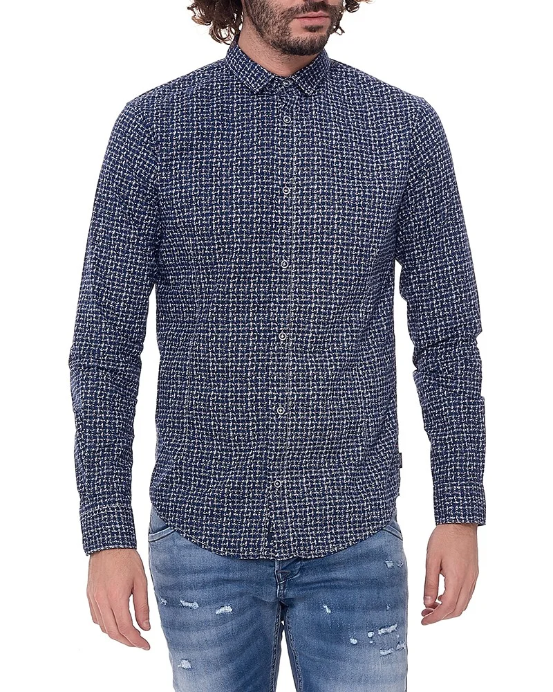 Φωτογραφία προϊόντος: All over pattern πουκάμισο της ARMANI JEANS - 3Y6C58 6N2PZ ΜΠΛΕ