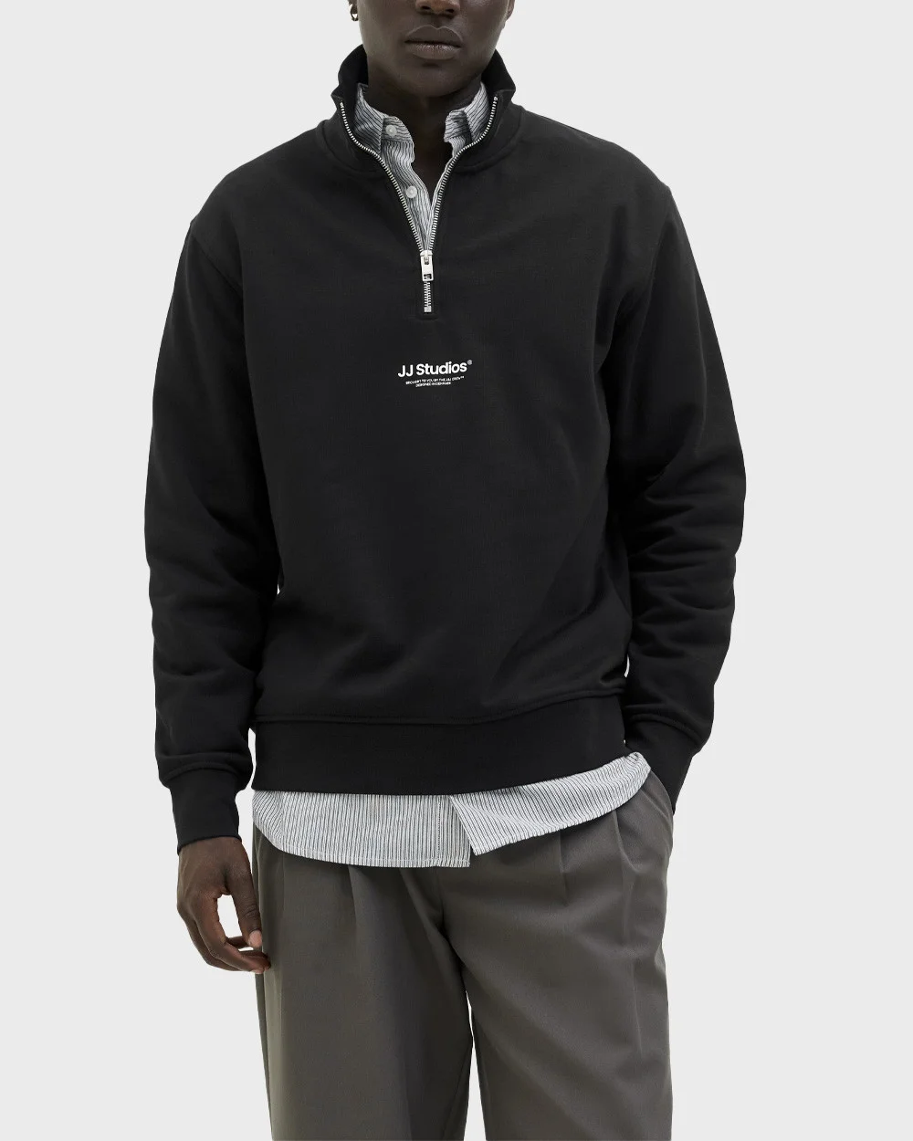 Φωτογραφία προϊόντος: JACK & JONES SOHO ΑΝΔΡΙΚΟ HALF-ZIP ΦΟΥΤΕΡ - 12278793 ΜΑΥΡΟ