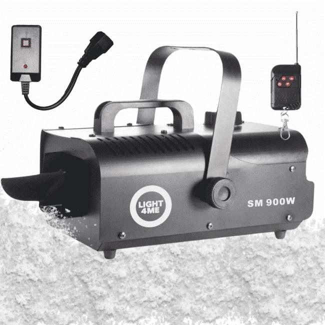 Φωτογραφία προϊόντος: LIGHT4ME SM 900W snow machine generator black wireless remote wired controller