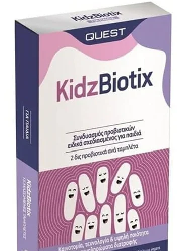 Φωτογραφία προϊόντος: Quest Kidz Biotix, 15 chewable tabs – OEM