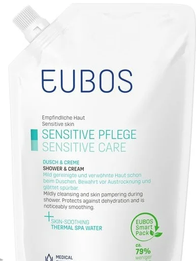 Φωτογραφία προϊόντος: Eubos Sensitive Care Απαλό Κρεμώδες Καθαριστικό Σώματος Refill, 400ml - OEM