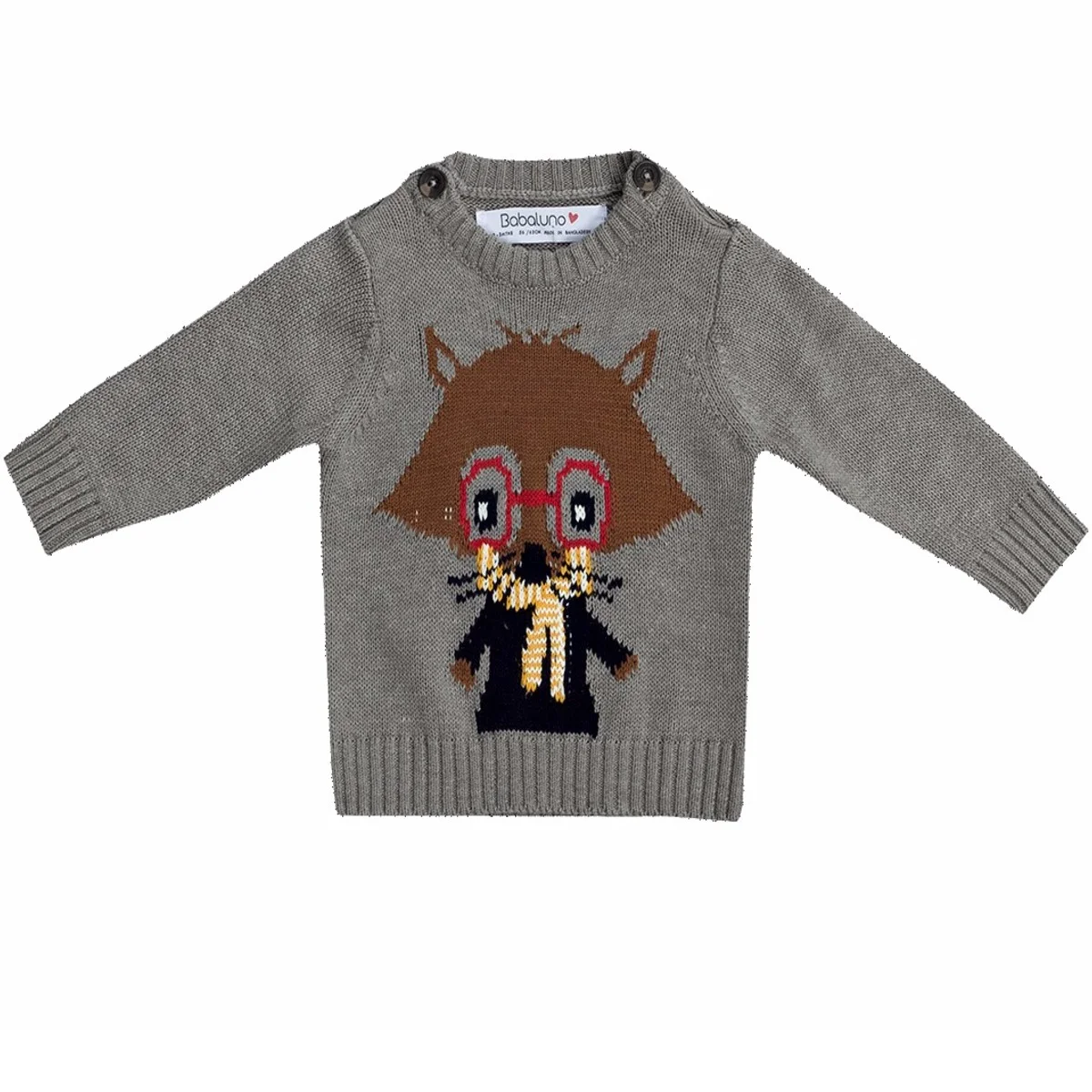 Φωτογραφία προϊόντος: Baby boys racoon pullover Babaluno