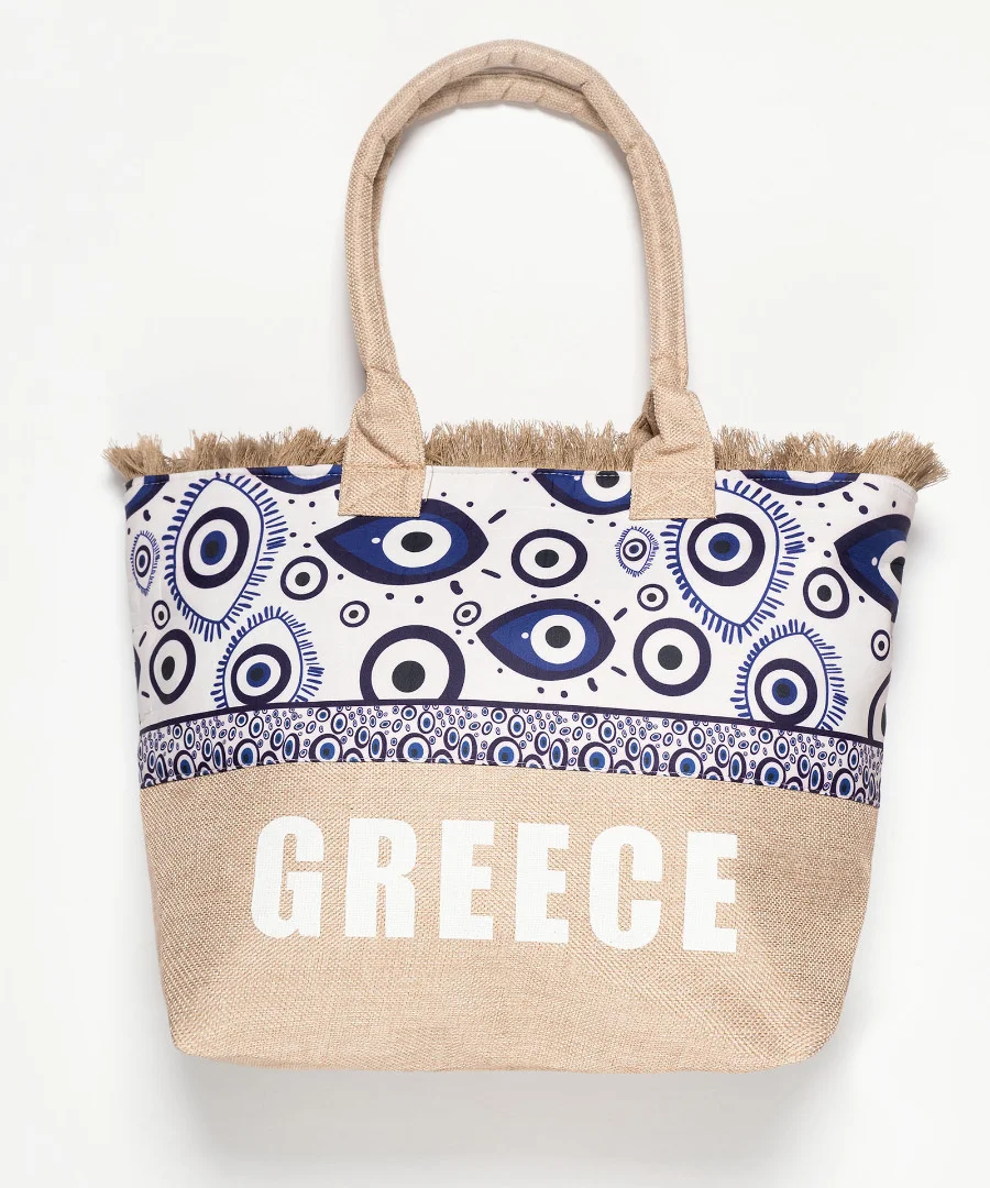 Φωτογραφία προϊόντος: SilkFashion Τσάντα με χερούλι (49cm x 15cm x 34cm) μάτι 2 GREECE