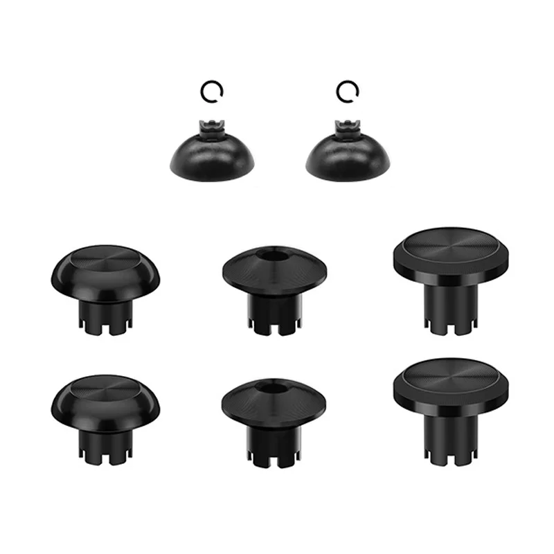 Φωτογραφία προϊόντος: Metal Joystick Caps + Base για PS5 DualSense Edge Controller – Black (8pcs)