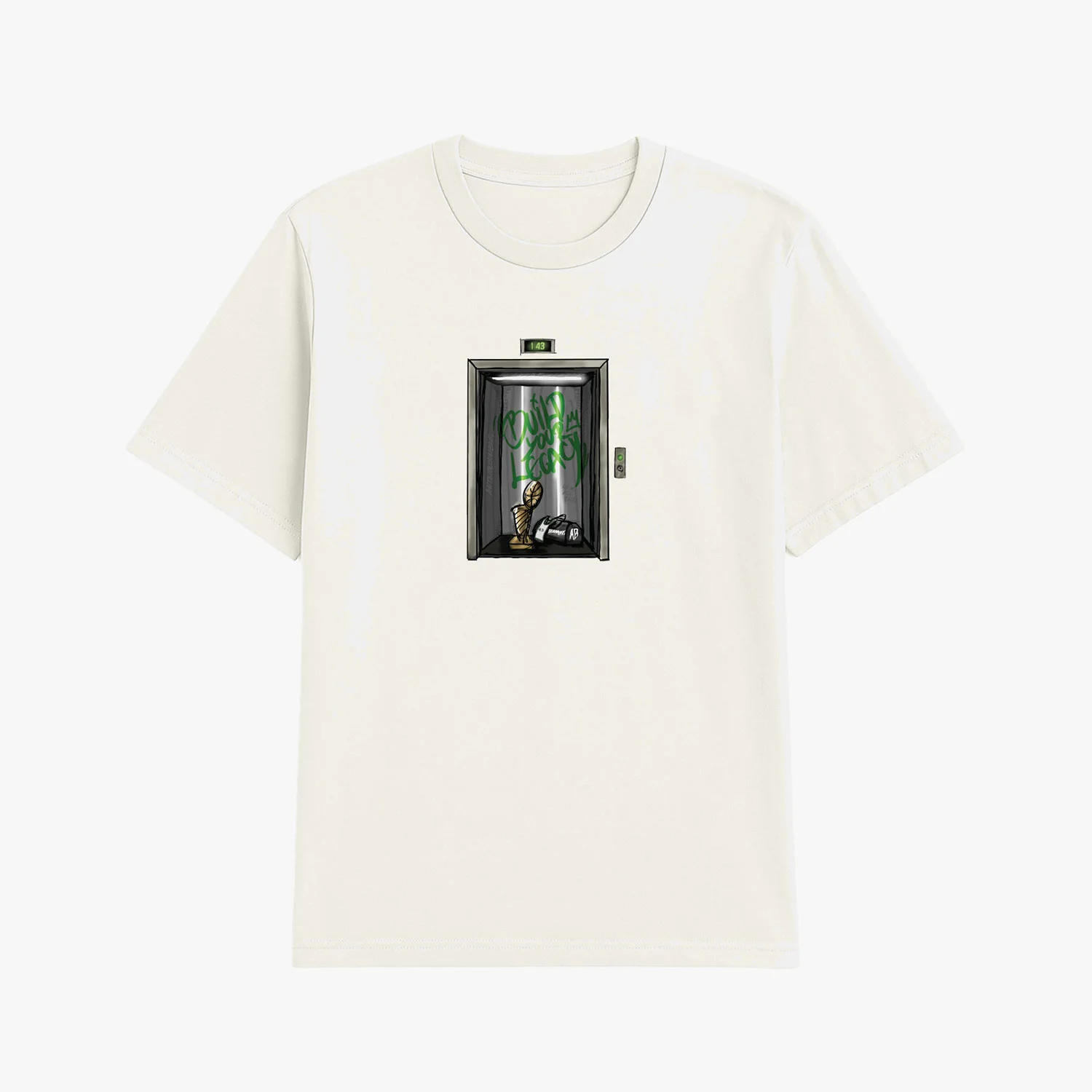 Φωτογραφία προϊόντος: ANTETOKOUNBROS AB ELEVATOR T-SHIRT ΑΣΠΡΟ