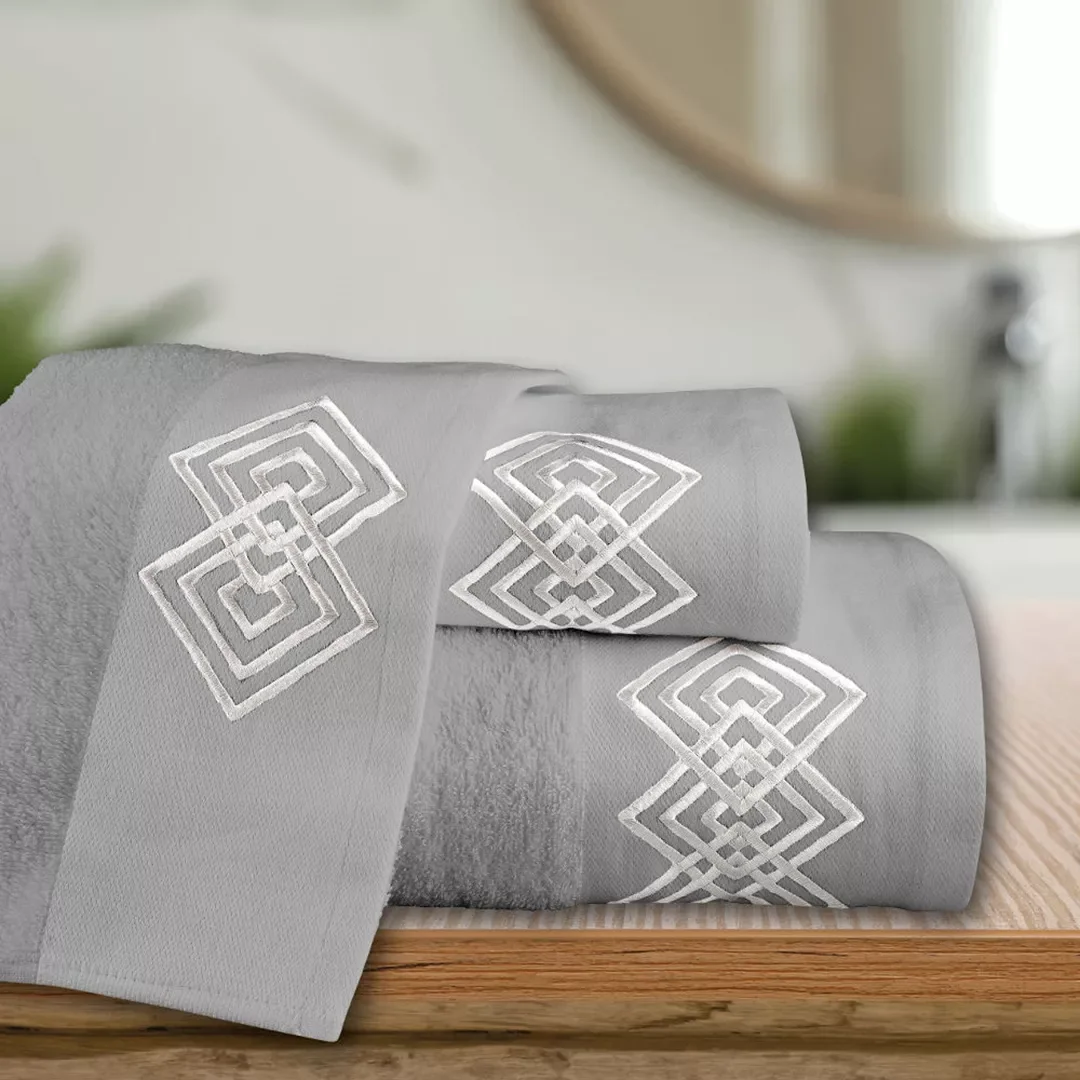 Φωτογραφία προϊόντος: Borea Πετσέτες Σετ 3ΤΜΧ Diamond σε κουτί Γκρι 70 x 140 / 50 x 90 / 30 x 50 cm Γκρι 70 x 140 / 50 x 90 / 30 x 50 cm