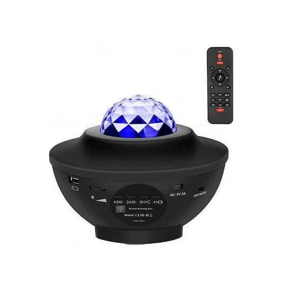 Φωτογραφία προϊόντος: OEM Bluetooth Διακοσμητικό Φωτιστικό με Φωτισμό RGB Party Light LED Μπαταρίας σε Μαύρο Χρώμα