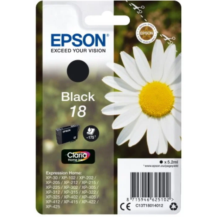 Φωτογραφία προϊόντος: Ink Epson T180140 Black with pigment ink