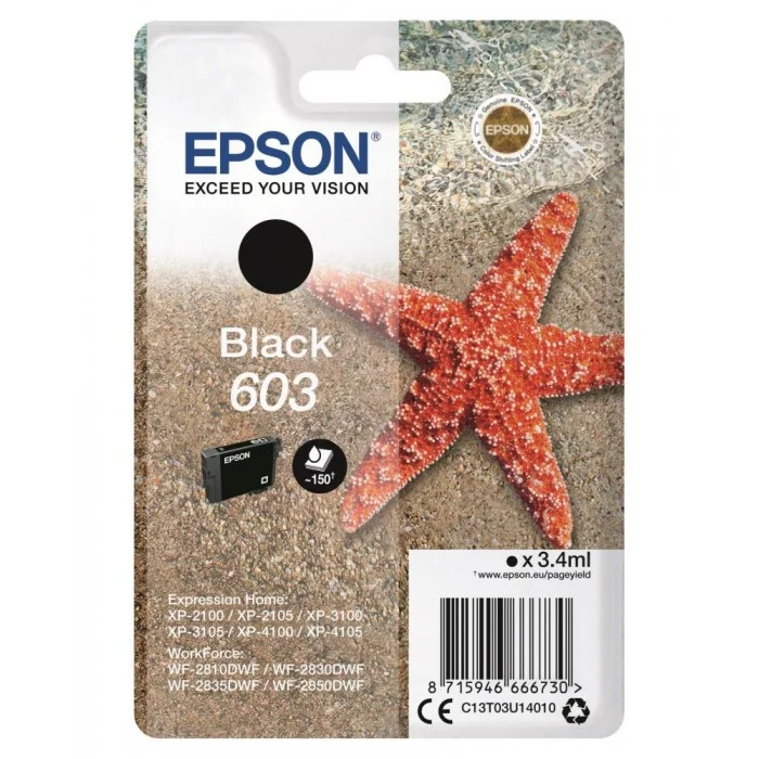Φωτογραφία προϊόντος: Ink Epson T03U140 C13T03U140 Black 3.4ml