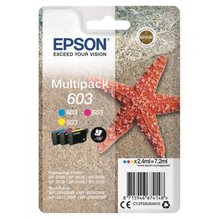 Φωτογραφία προϊόντος: Ink Epson T03U540 C13T03U540 Color Multipack 2.4ml x 3