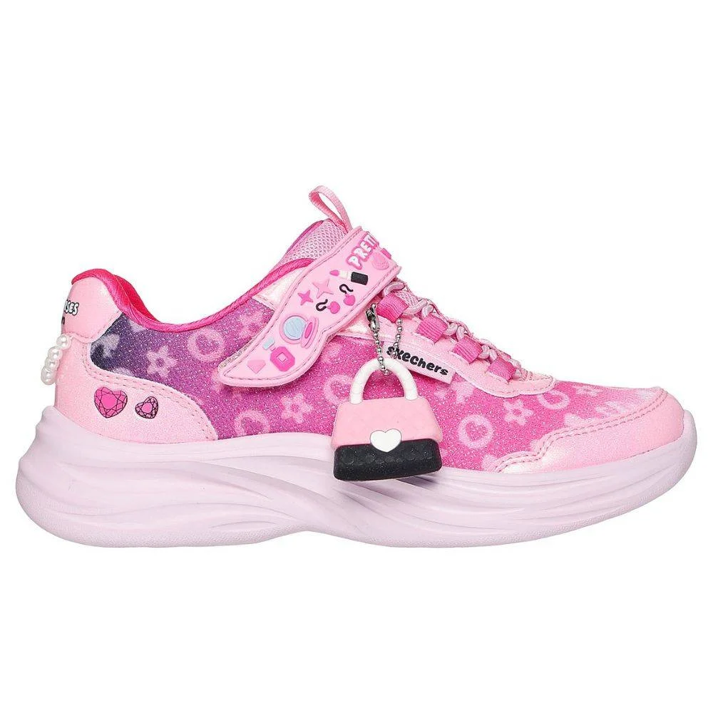 Φωτογραφία προϊόντος: SKECHERS POWER JAMS 2.0 Pretty Purses Theme - Girls Sneaker Pink/Multicolor