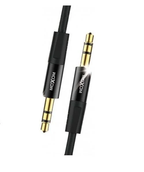 Φωτογραφία προϊόντος: OEM Moxom Καλώδιο 3.5mm male - 3.5mm male Μαύρο 1m (AUX-10)