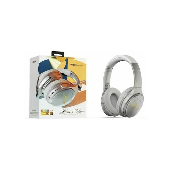 Φωτογραφία προϊόντος: OEM Moxom MX-WL40 Ασύρματα Bluetooth Over Ear Ακουστικά με 5 ώρες Λειτουργίας Λευκά