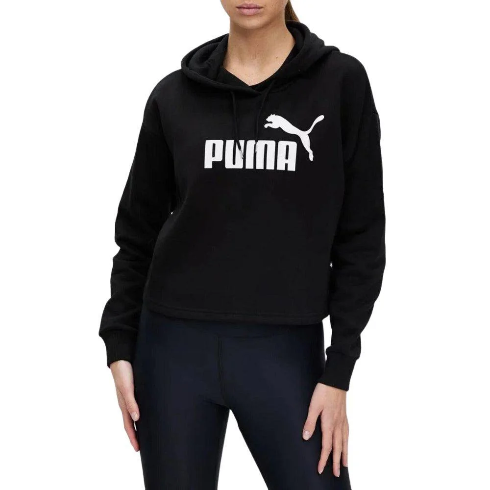 Φωτογραφία προϊόντος: PUMA Essentials Womens Cropped Logo Hoodie Black 586869-01