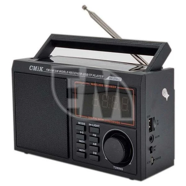 Φωτογραφία προϊόντος: OEM CMiK MK-2101S Φορητό Ραδιόφωνο Ηλιακό με Bluetooth και USB Μαύρο