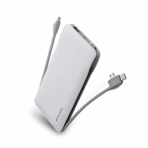 Φωτογραφία προϊόντος: OEM Awei P51K Power Bank 10000mAh με Θύρα USB-A Λευκό