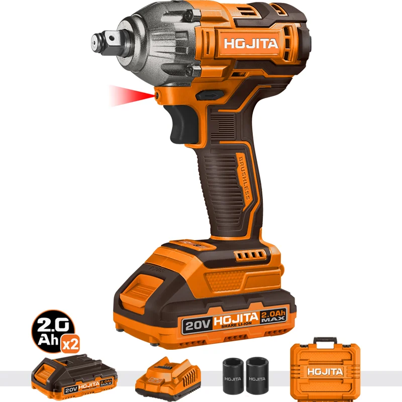 Φωτογραφία προϊόντος: HOJITA Μπουλονόκλειδο HOJITA Brushless 300Nm μπαταρίας 20V Βαλιτσάκι