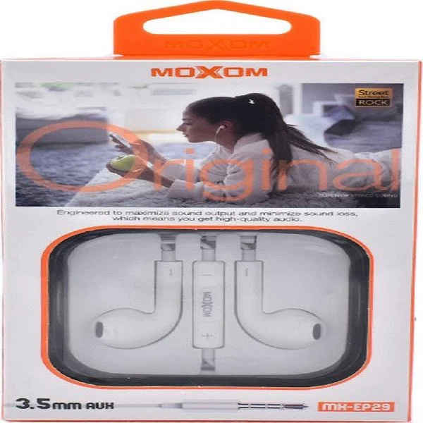Φωτογραφία προϊόντος: OEM Moxom MX-EP29 Earbuds Handsfree με Βύσμα 3.5mm Λευκό