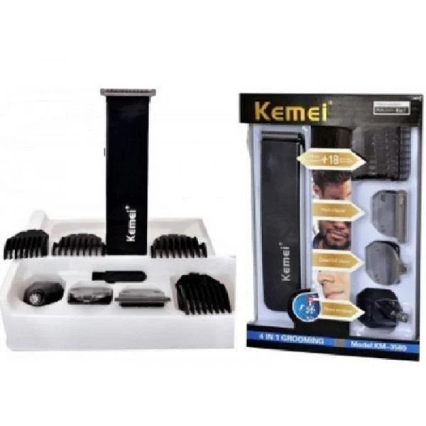 Φωτογραφία προϊόντος: OEM Kemei KM-3580 Σετ Επαναφορτιζόμενης Κουρευτικής Μηχανής Μαύρο