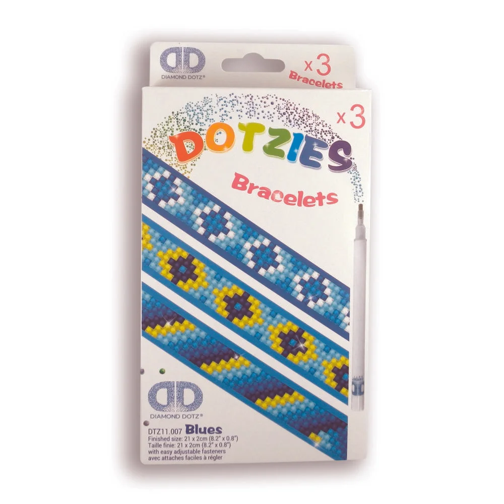 Φωτογραφία προϊόντος: Σετ 3 Βραχιόλια Diamond Dotz Blues 2x21cm DTZ11.007