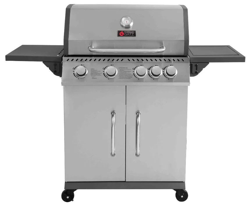 Φωτογραφία προϊόντος: Thermogatz Gs Grill Elite Ψησταριά Υγραερίου Μαντεμένιας Σχάρας 70x42εκ. με 4 Εστίες 12kW και Πλαϊνό Μάτι