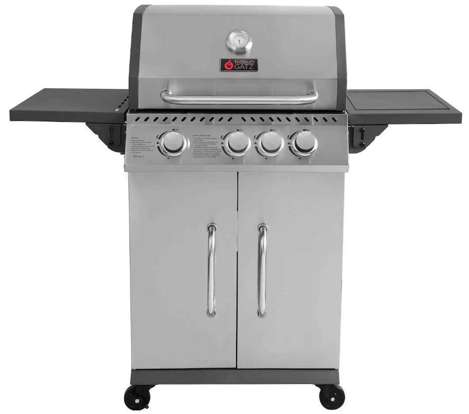 Φωτογραφία προϊόντος: Thermogatz Gs Grill Elite Ψησταριά Υγραερίου Μαντεμένιας Σχάρας 6χιλ 60x42εκ. με 3+1 Εστίες 11,5kW και Πλαϊνό Μάτι(03.313.208) (έως 3 άτοκες δόσεις)