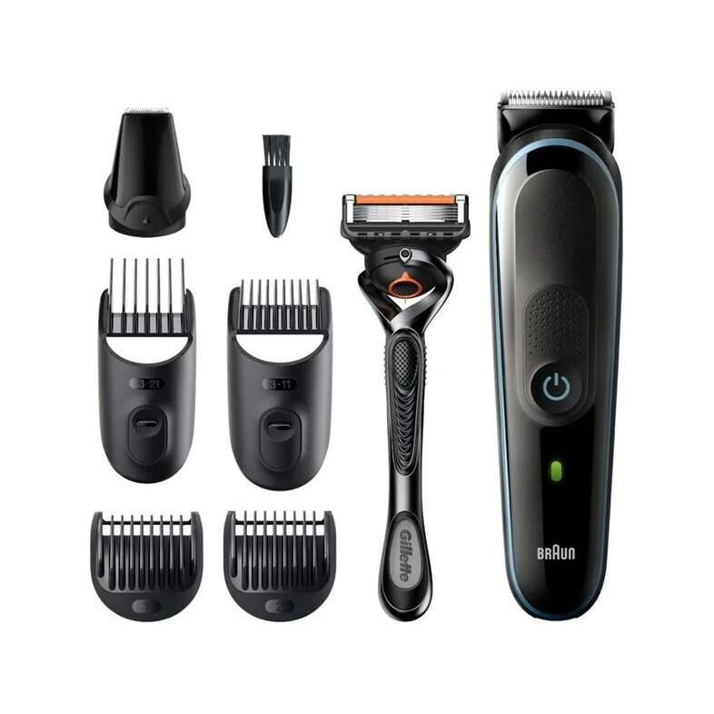 Φωτογραφία προϊόντος: Braun MGK5345 Multi Grooming Kit 7 in 1 Σετ Επαναφορτιζόμενης Κουρευτικής Μηχανής Μπλε