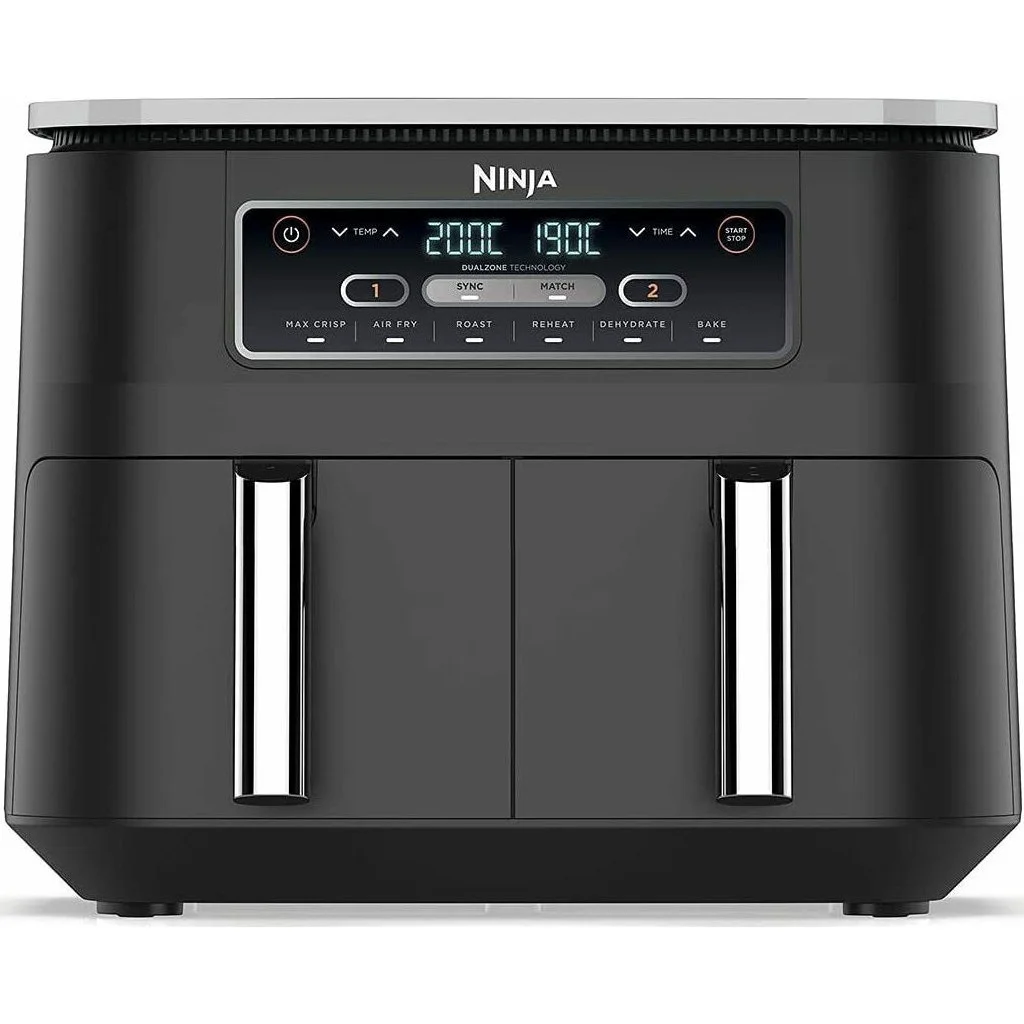 Φωτογραφία προϊόντος: Ninja AF400 Foodi Max Dual Zone Φριτέζα Αέρος με Αποσπώμενο Κάδο 9.5lt Μαύρη (έως 3 άτοκες δόσεις)
