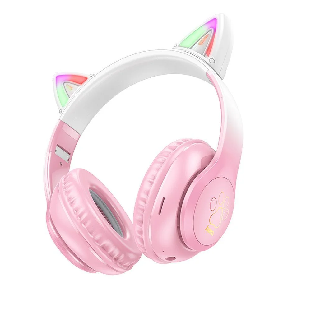 Φωτογραφία προϊόντος: . Wireless headphones Hoco W42 Cat Ear cherry blossom