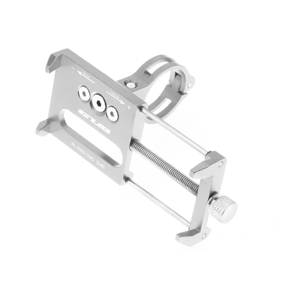 Φωτογραφία προϊόντος: . Bike holder GUB G85 silver for mobile phone Metal