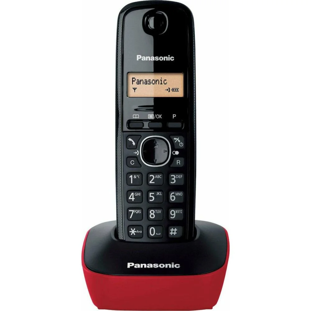 Φωτογραφία προϊόντος: Panasonic KX-TG1611GRR Ασύρματο Τηλέφωνο Μαύρο/Κόκκινο