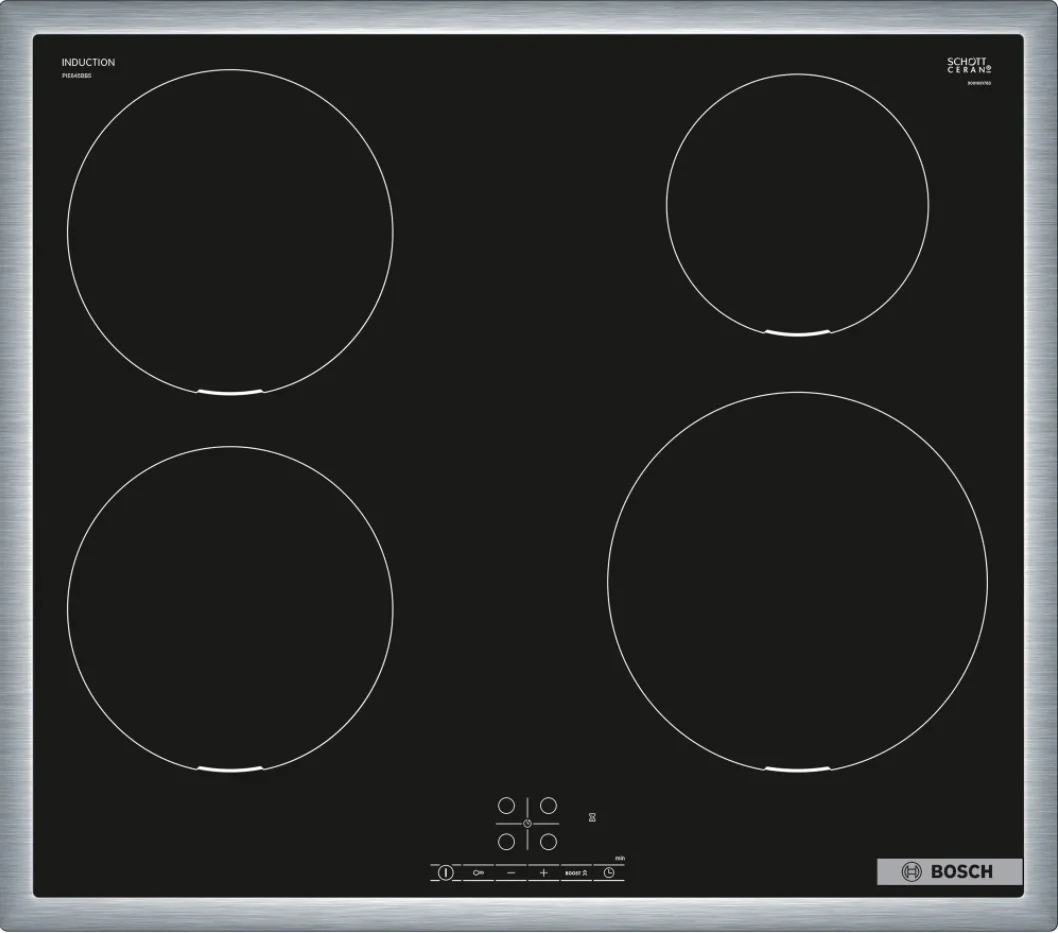 Φωτογραφία προϊόντος: Bosch PIE645BB5E Επαγωγική Εστία Αυτόνομη 58.3x51.3cm (έως 3 άτοκες δόσεις)
