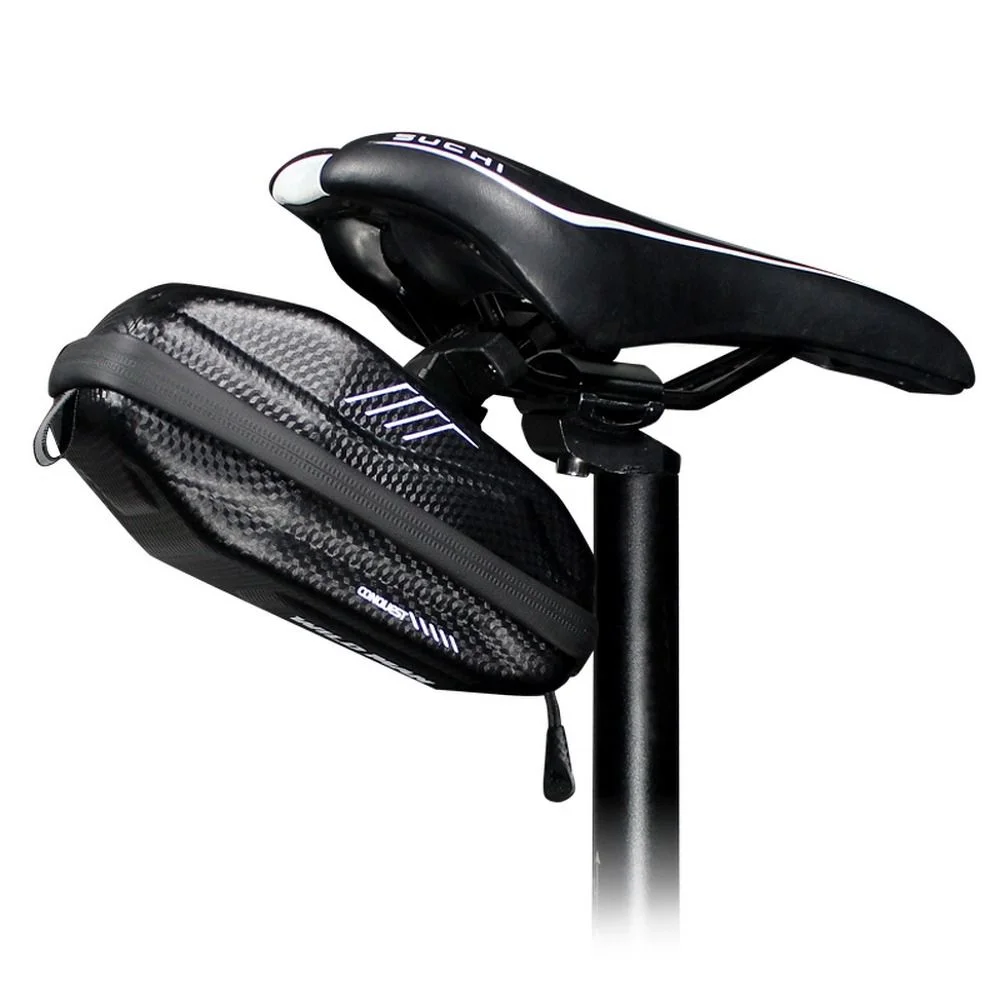 Φωτογραφία προϊόντος: . Bicycle holder / hard case rear end bag with zipper WILDMAN E7S 0,8L