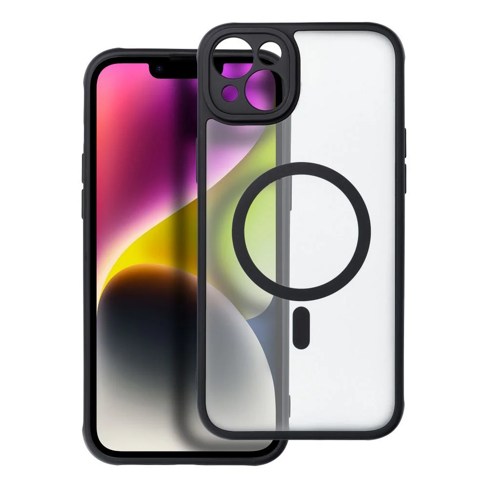 Φωτογραφία προϊόντος: . Full Matte Mag Cover case compatible with MagSafe for IPHONE 14 PLUS black