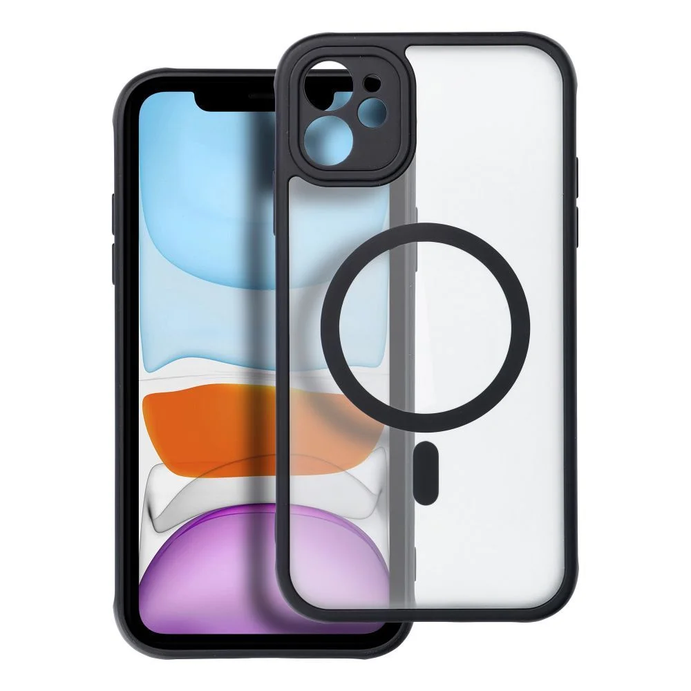 Φωτογραφία προϊόντος: . Full Matte Mag Cover case compatible with MagSafe for IPHONE 11 black
