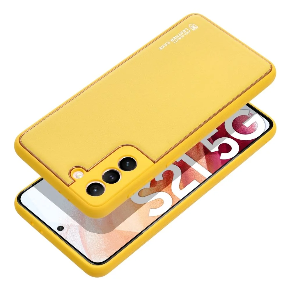Φωτογραφία προϊόντος: . LEATHER Case for SAMSUNG Galaxy S24 PLUS yellow