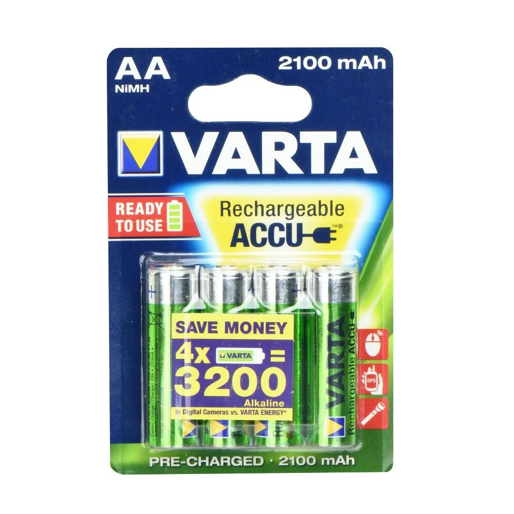 Φωτογραφία προϊόντος: . Rechargeable battery Varta R6 2100 mAh (AA) 4 PCS