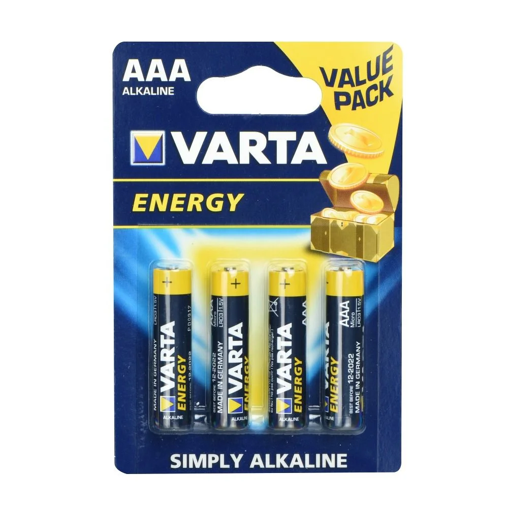 Φωτογραφία προϊόντος: . Alkaline Varta Battery R3 (AAA) 4 pcs High Energy